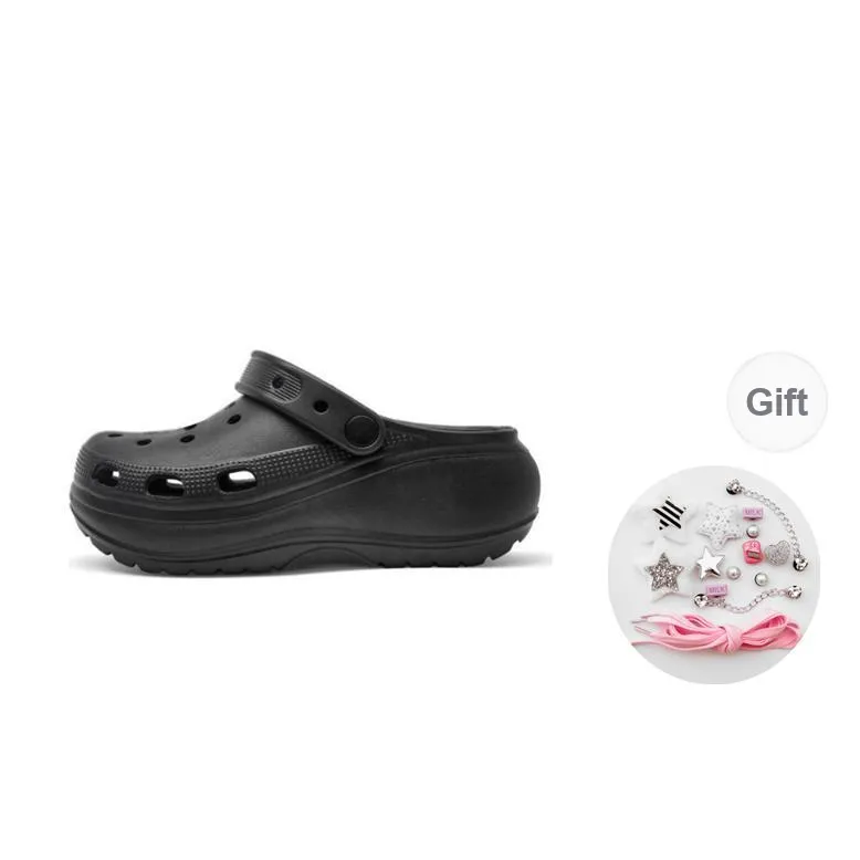 TOOMANYSHOES Light Balloon Clogs 5.5cm Women's-8
