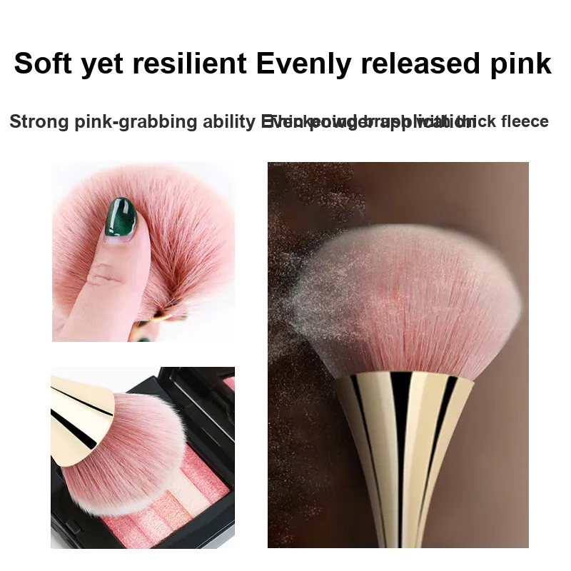 JIAOXUEFEI Small Round Pendant Loose Power Brush Rouge Blush Easy To Apply And Even-6