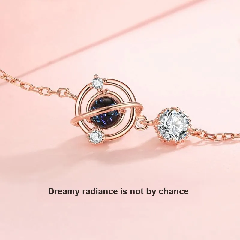 PINK U 925 Sterling Silver Bracelets Women's-2