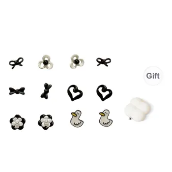 SHEEHHYY Alloy Stud Earrings Women's