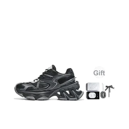 OGR Pioneer Collection Низкий топ толстая подошва кроссовки унисекс черный