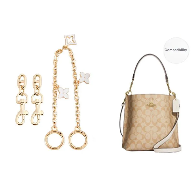 Luxury Care Artisan Workshop Alloy Metal Bag Strap Women's Gold Tone-5