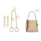 [Set of 3]Pig Nose+Four-Leaf Clover Decorative Chain 40cm