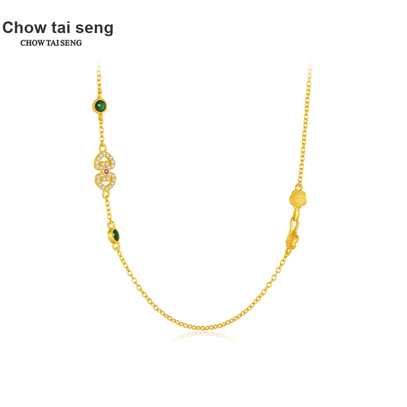 CHOW TAI SENG S925 Silver Necklaces Women's-2