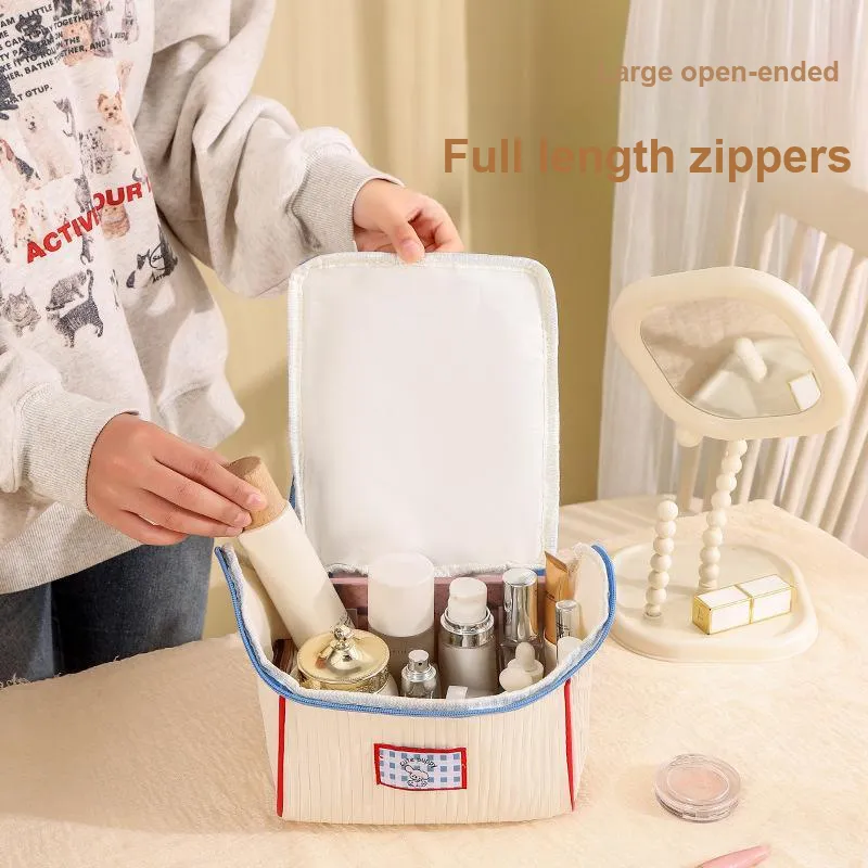 Future Maple Small House Large Capacity Portable Makeup Bags Portable Waterproof Travel, Packable, Thickened-2