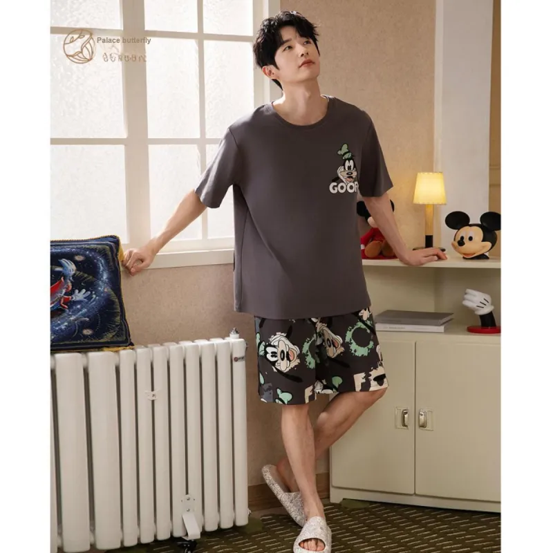 Gongdie x Disney Pajama Set Men's Gray-2
