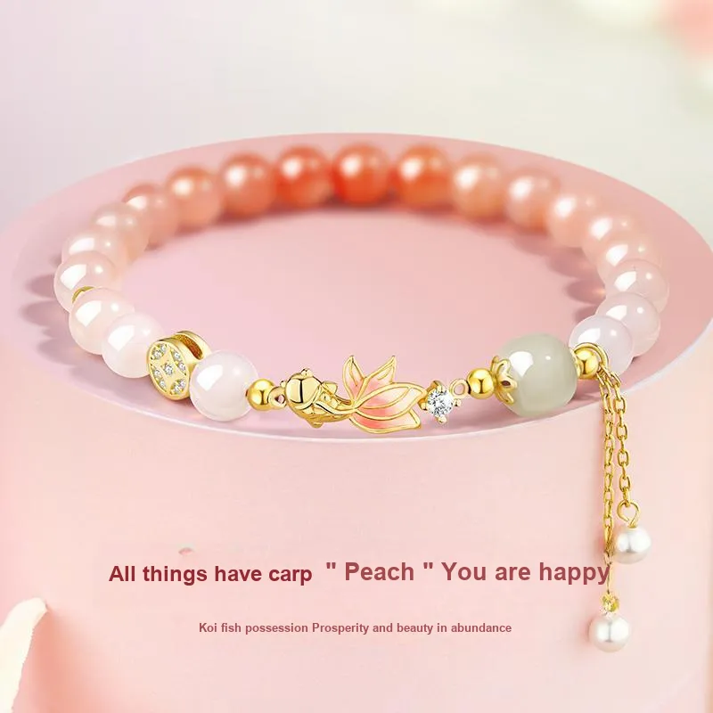 Central Fashion Hetian Jade Bracelets Green Jade Women's-2