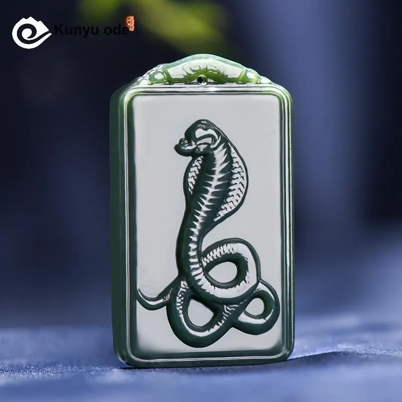 KUNYUYAO Hetian Jade Pendants Green Jade Unisex-26