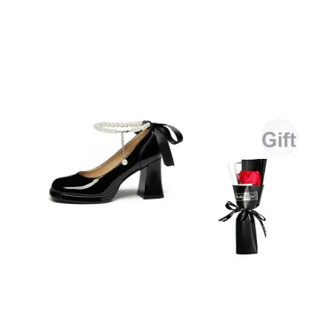 DAPHNE Chunky Heel High Heels Women's Black