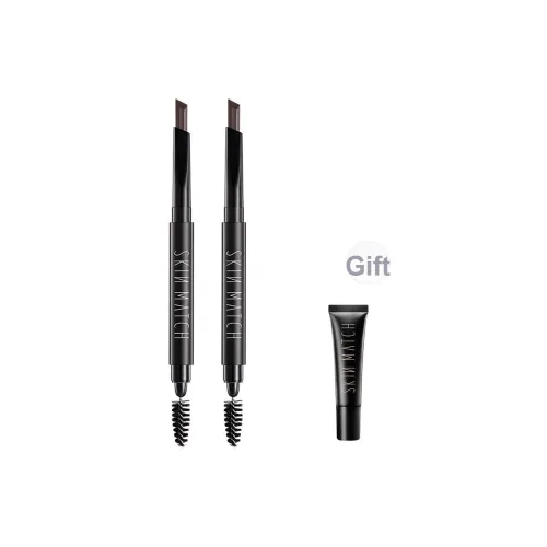 SKINMATCH Чудесные штрихи приносят блеск Автоматический карандаш для бровей Длинный стойкий устойчивый к выцветанию 0,34г*2