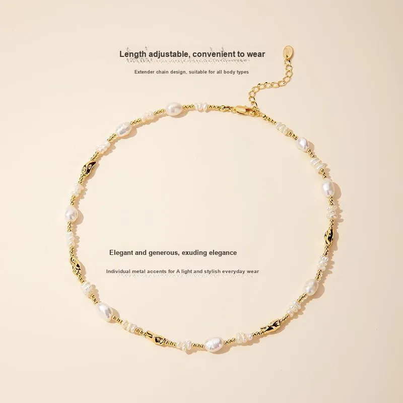 Mofei Pearl Necklaces Women's-5