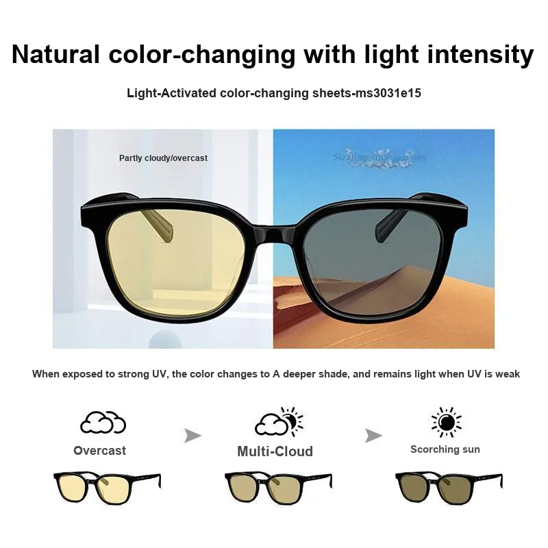 MOLSION Plate Frame Square Sunglasses Unisex-5