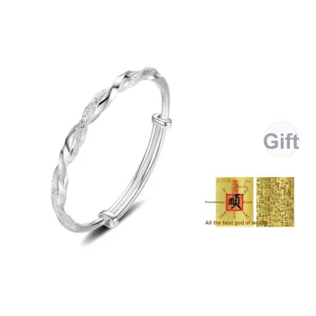 Bear Silversmith High Content Sterling Silver Sterling Silver Bangle Women's