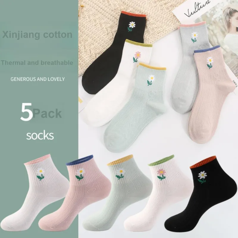 ROBINHOOD Mid Calf Socks Women's 6 Pack-5