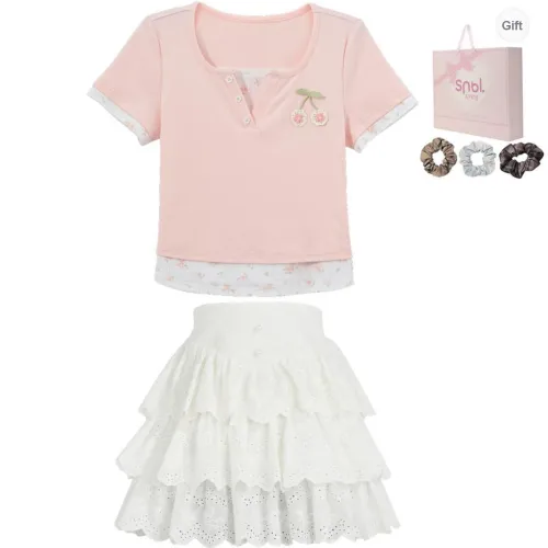 SNBL Two Piece Skirt Sets Women's
