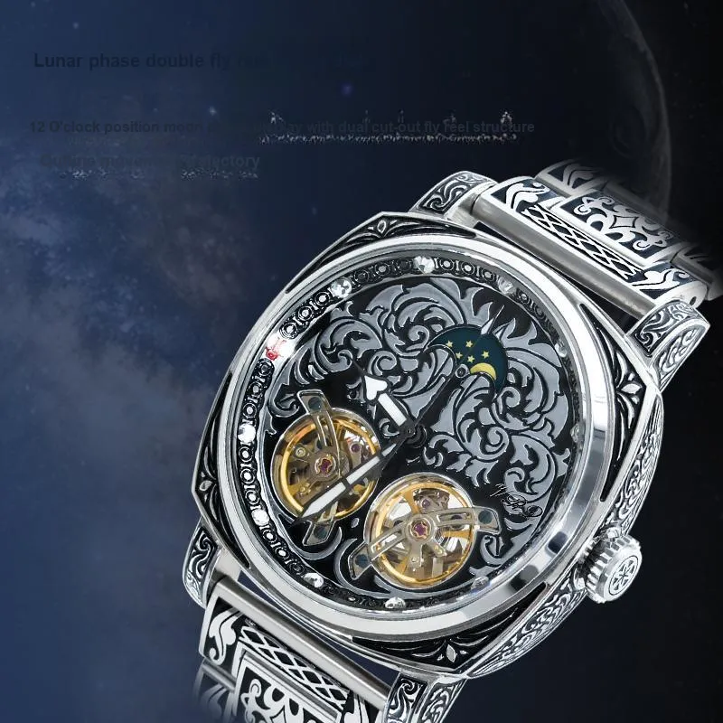 VRQ Future Series Automatic Mechanical Movement Watch Men's Watches Cut Out Dial-2