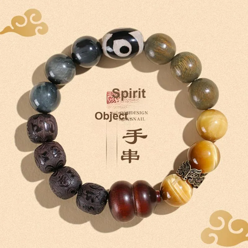 ZUIWENGLANGYASHANWENCHUANG Green Sandalwood Bracelets Unisex-1