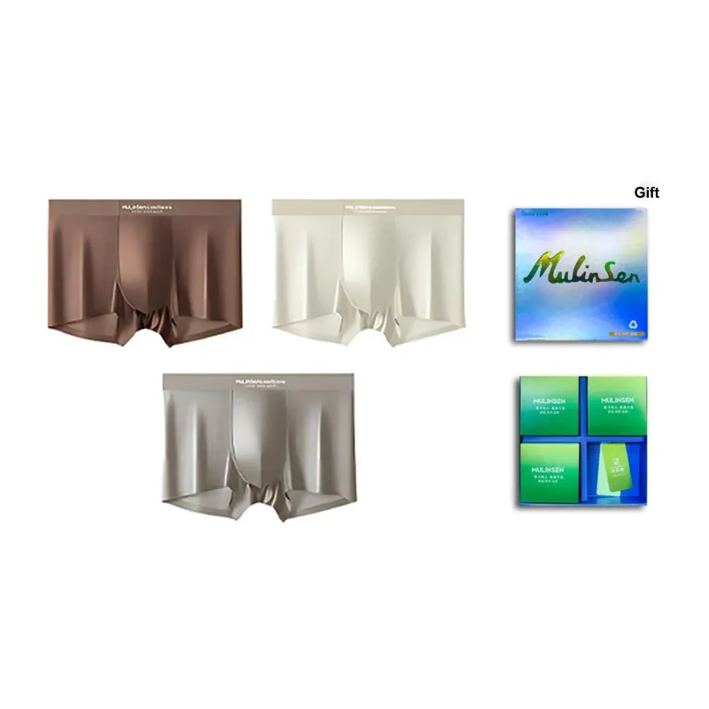 Mulinsen Underpants Men's 3 Pack Gift Box Set-0