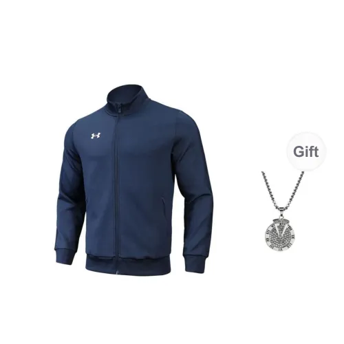 Under Armour Jackets Coats Men's Collegiate Blue Includes Necklace