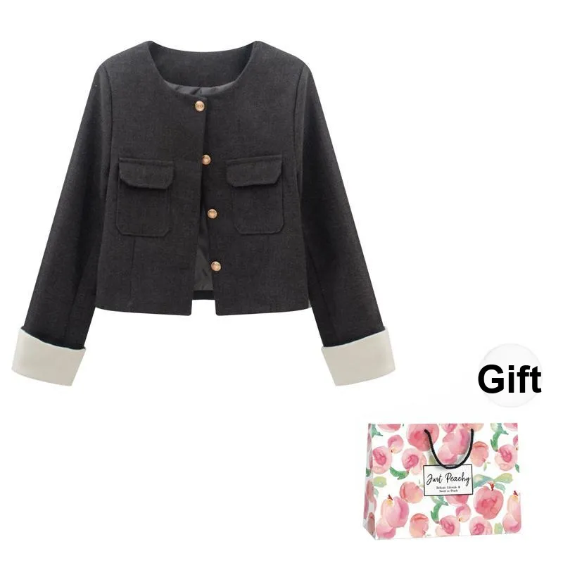 Qiuerle Jackets & Coats Women's Black