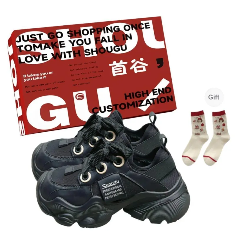 Shougu Breathable And Wear resistant Chunky Sneakers Women's-2