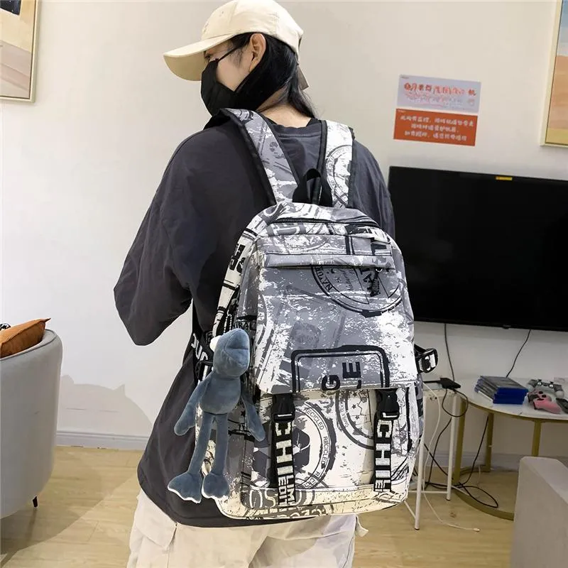 PULEWEI Nylon Backpack Unisex Multicolor-26