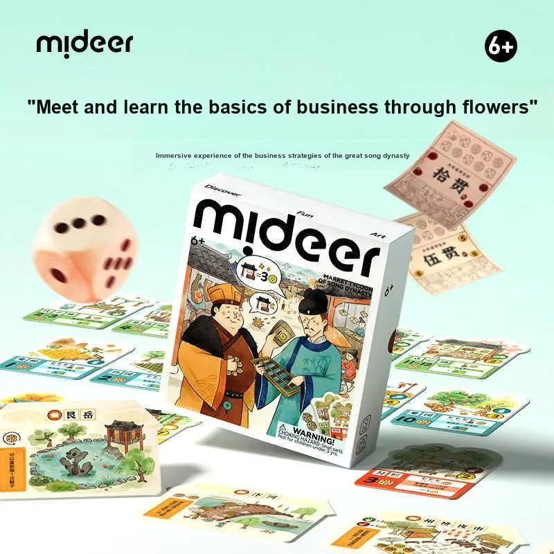 MIDEER Dice Street, Deluxe Version, Millionaire Financial Intelligence Party, Mind Training Board Games-1