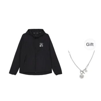 Nike Wild Run Miler Jackets Coats Men's Black Comes With Necklace