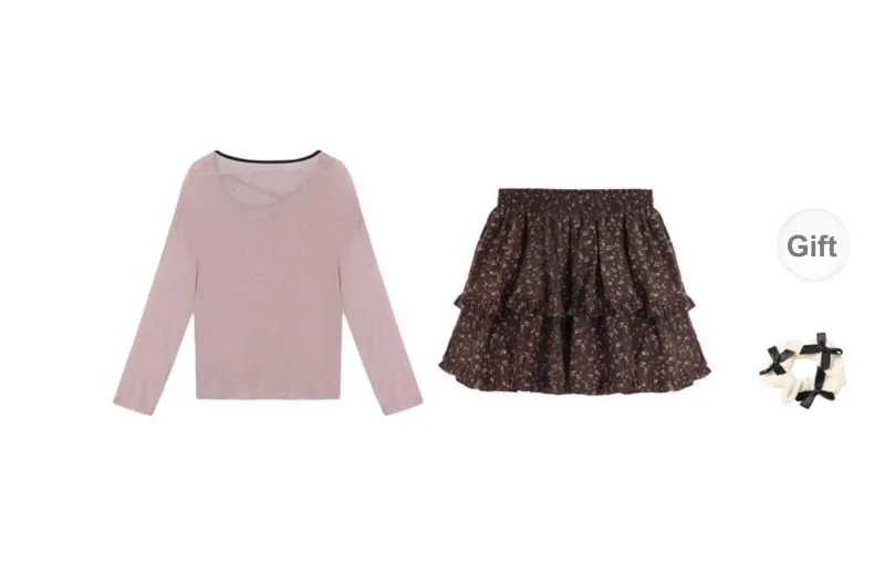 TURN UP Two Piece Skirt Sets Women's-7