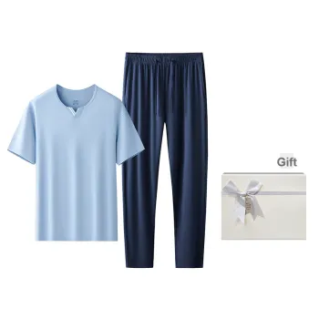 ROBINHOOD Pajama Set Men's Gift Box Set Denim Blue