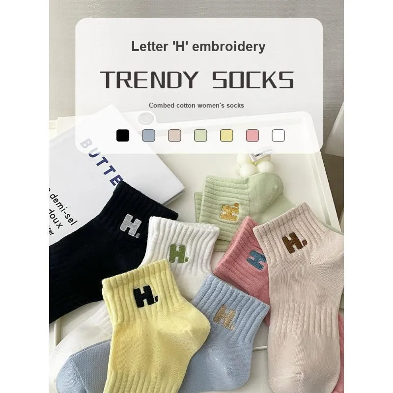 Taste The Color Mid Calf Socks Women's 5 Pack-3