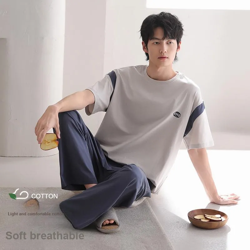 XIA.WA.ZHI.XIU Pajama Set Men's Gift Box Set Image Color-5