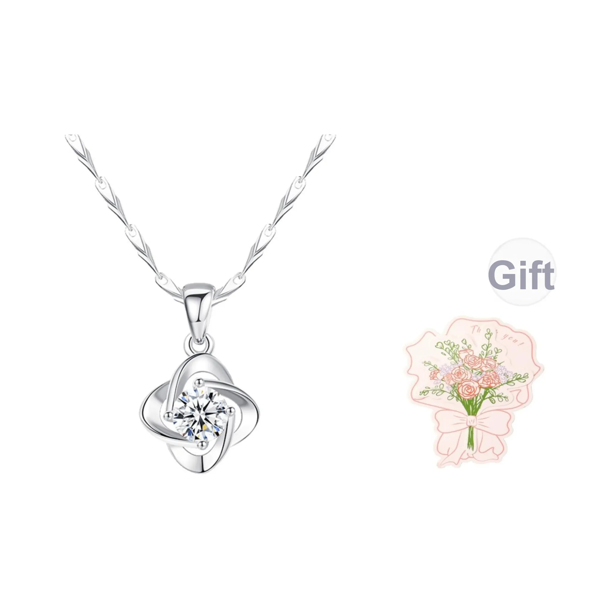 Lao Feng Xiang S999 Fine Silver Necklaces Women's