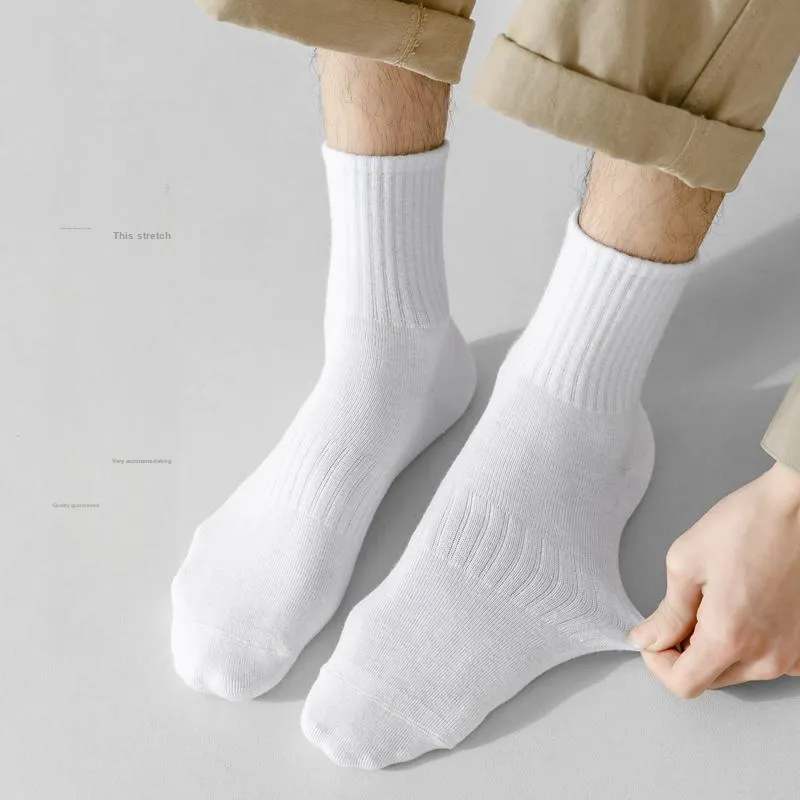 H YXIANG Mid Calf Socks Men's Box 3 Pack-7