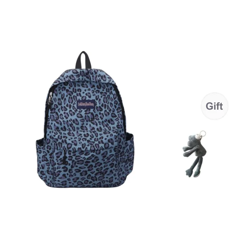 KAMLUI Canvas Bag Backpack Regular Unisex Pink Leopard Print/White Leopard Print/Brown Leopard Print/Blue Leopard Print-20