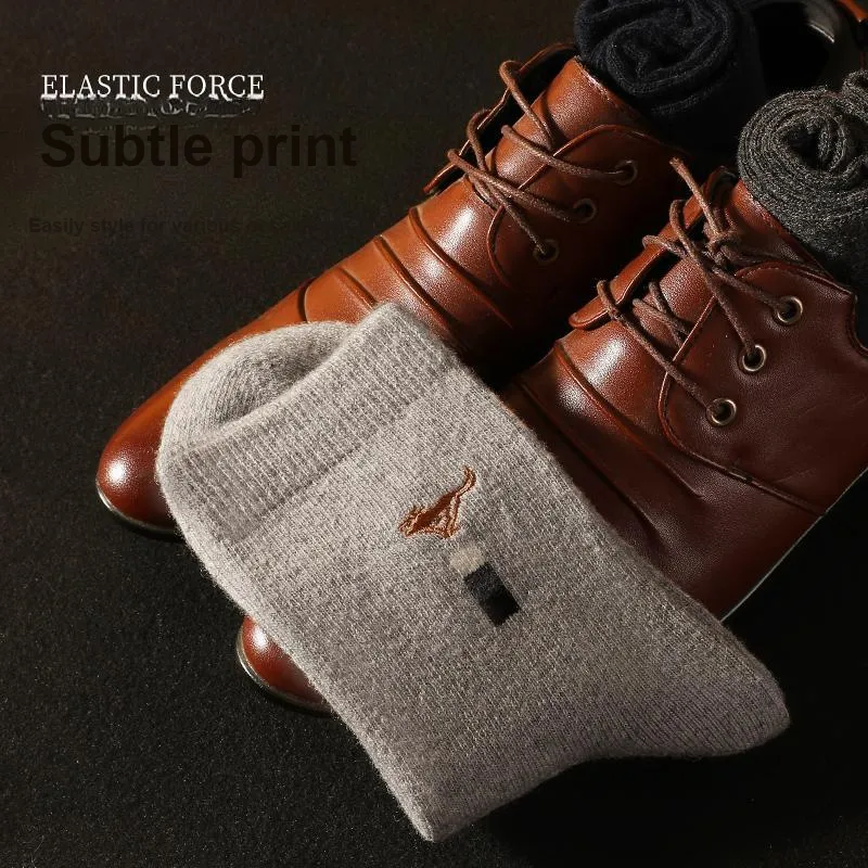 SEPTWOLVES Mid Calf Socks Men's 4 Pairs In A Box-17