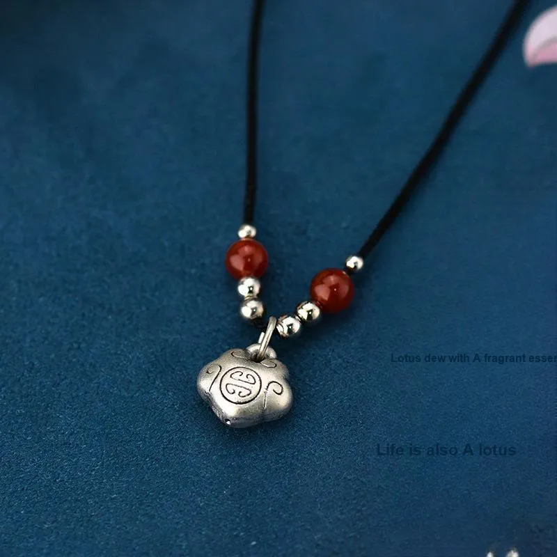 Fan Xing As Season S999 Fine Silver Necklaces Women's-4