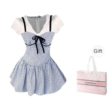XUANSHU Short Sleeved Dress Women's