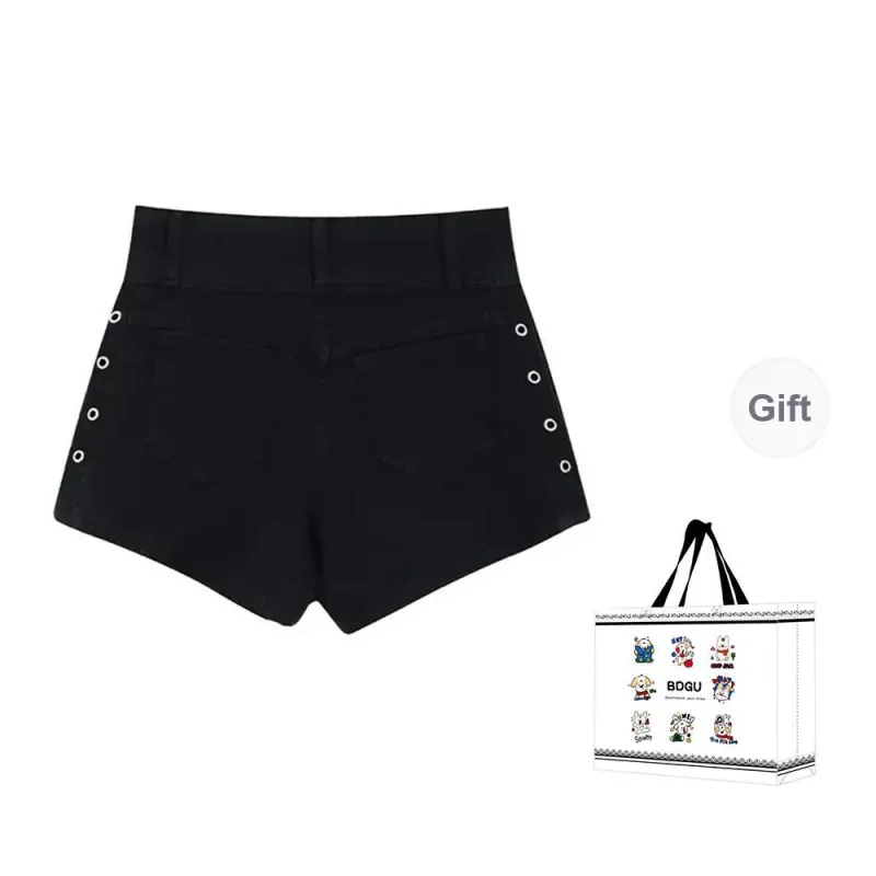 BDGU Denim Shorts Women's Black-1