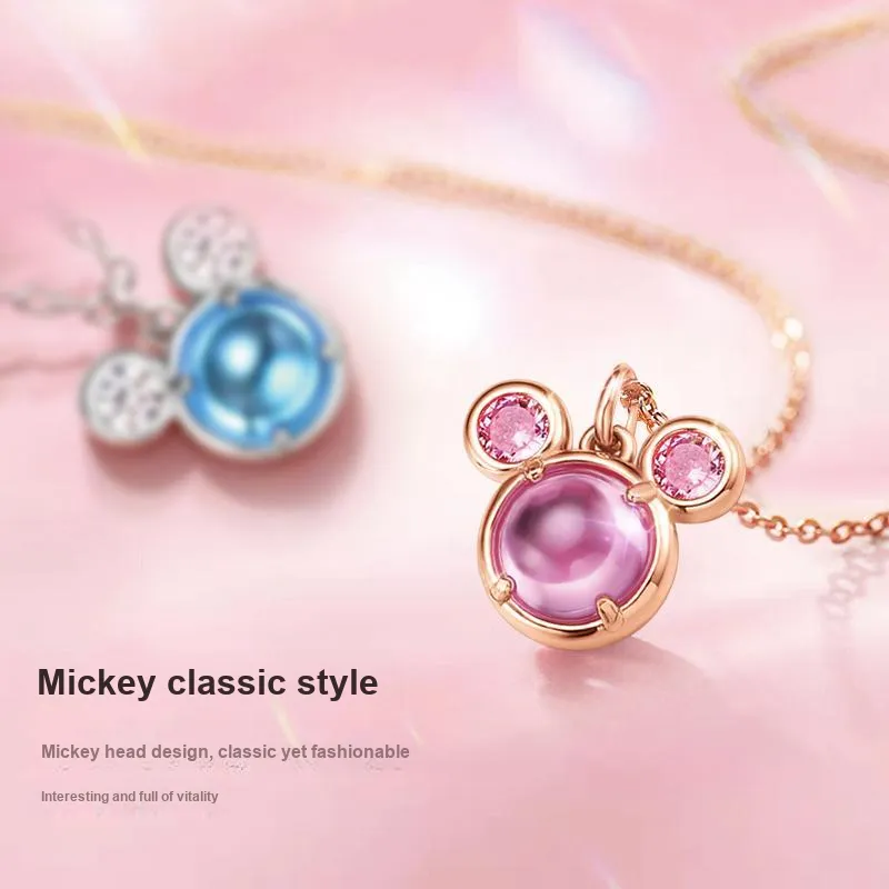 Disney Magic Colors Series S925 Silver Necklaces Women's-3