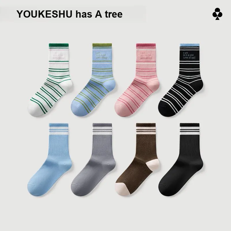 YOUKESHU Mid Calf Socks Women's-1