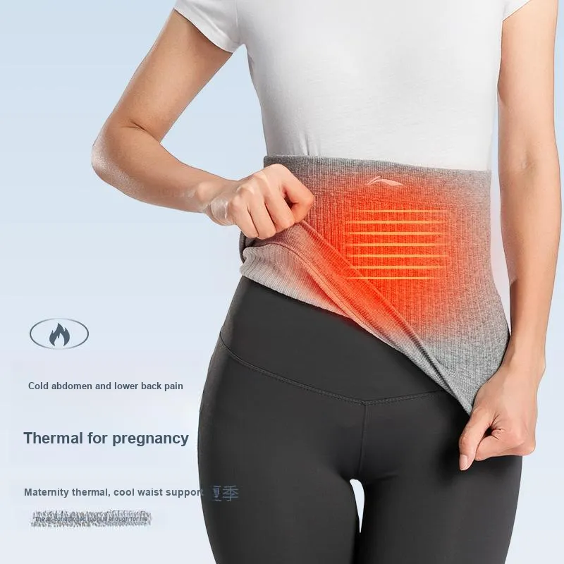 LiNing Back Support Braces Air Conditioned Room Breathable Warm Protective Compression M/L/XL Polyester Elastane Unisex-4