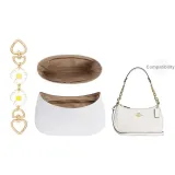 Tier 25 Exclusive DuPont Paper Liner+White Small Chrysanthemum Heart Extender Chain Gold-Tone