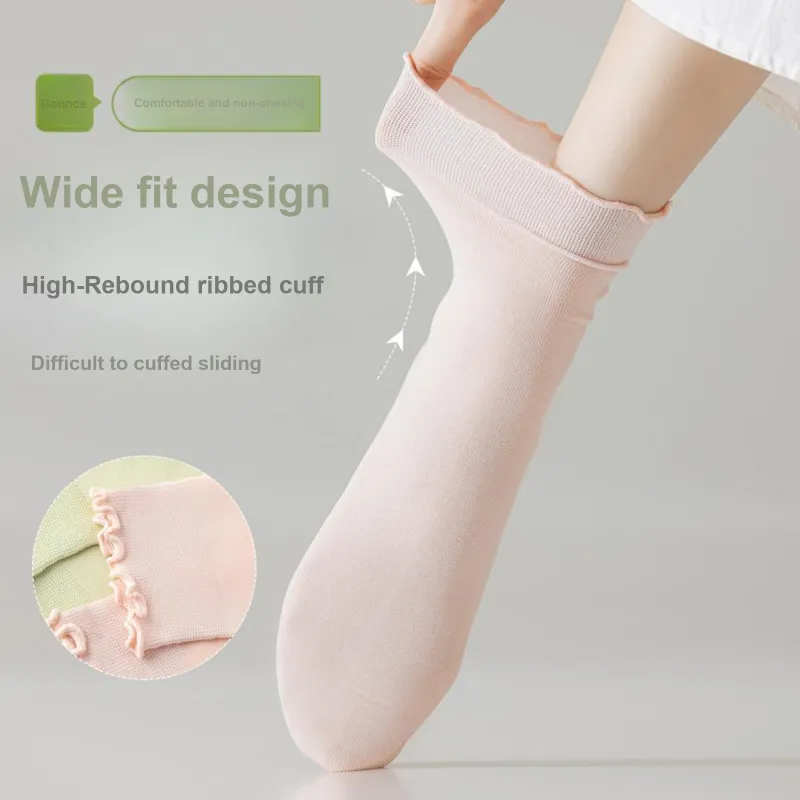 XXLLG Mid Calf Socks Women's 4 Pack-2