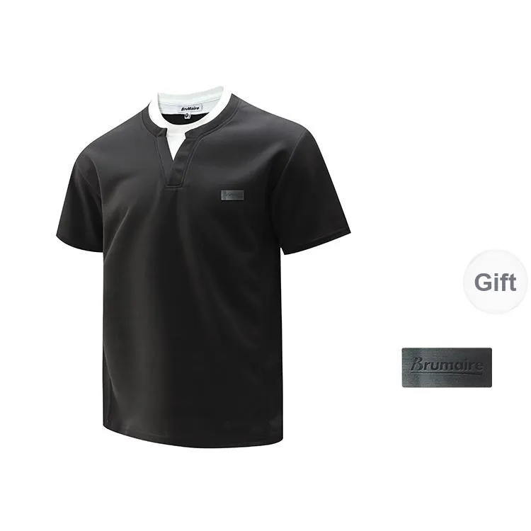BRUMAIRE T Shirt Unisex Black Comes With Brooch-0