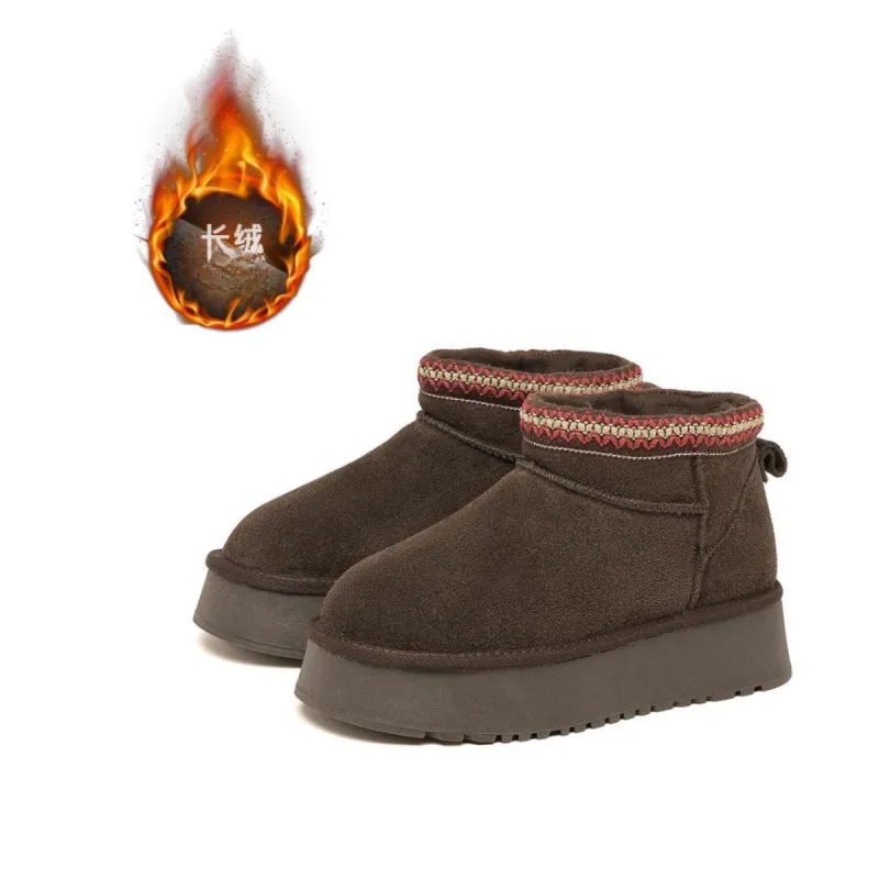 GEMEIQ Snow Boots Women's Camel/Coffee-9