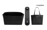 [Two-Piece Set]Black Silver Shoulder Pads+Storage Liner