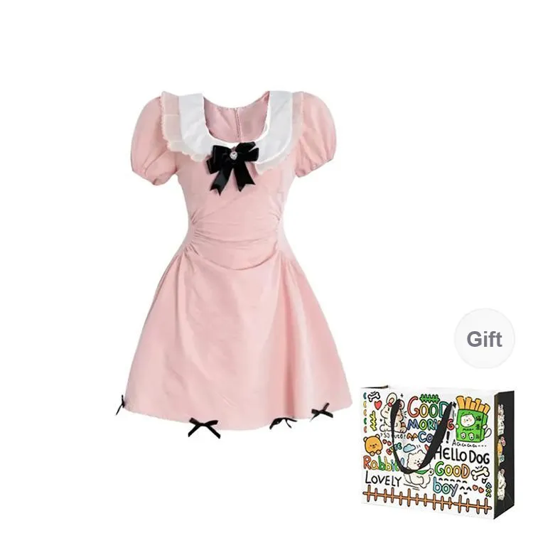OURUOKE Short Sleeved Dress Women's-6