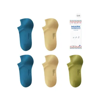 FAIRWHALE Ankle Socks Men's Box 5 Pack