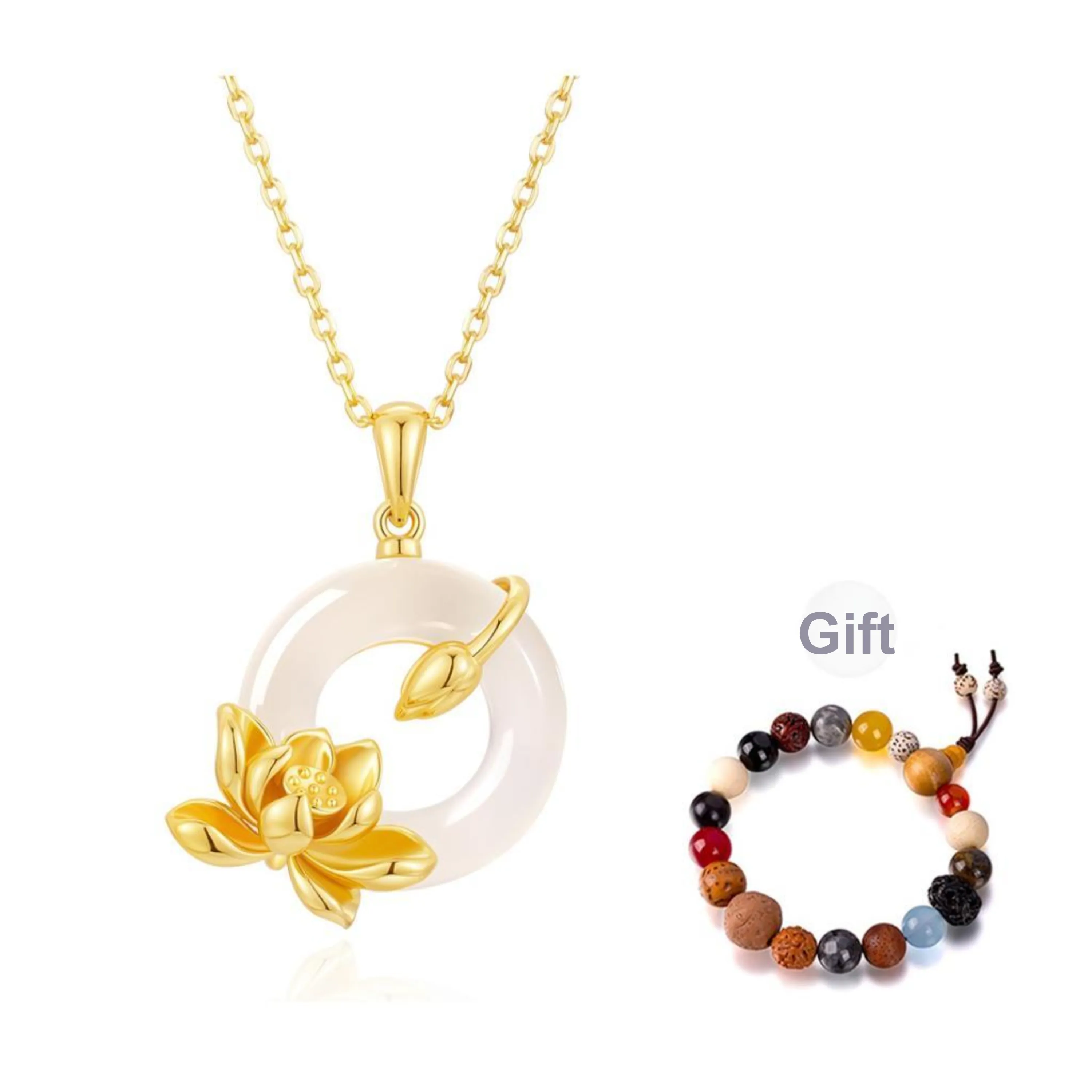 Central Fashion Chalcedony Necklaces Women's